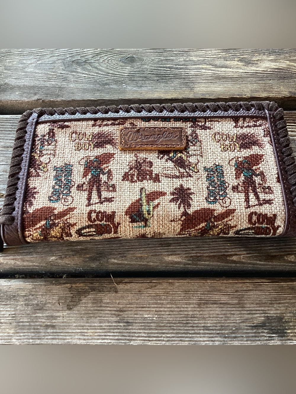 Wrangler Retro Cowboy Cool Print Wallet
